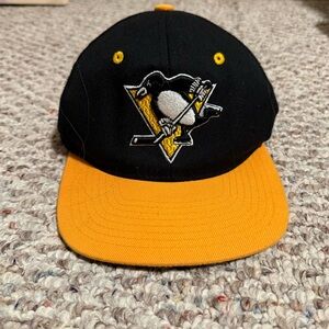 Pittsburg Penguins NHL Zephyr Adjustable Embroidered Ball Cap Hat KIDS
